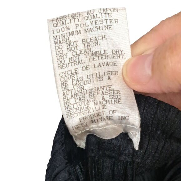 Pleats Please by Issey Miyake Black Pants EUC Size 1 - Picture 7 of 9